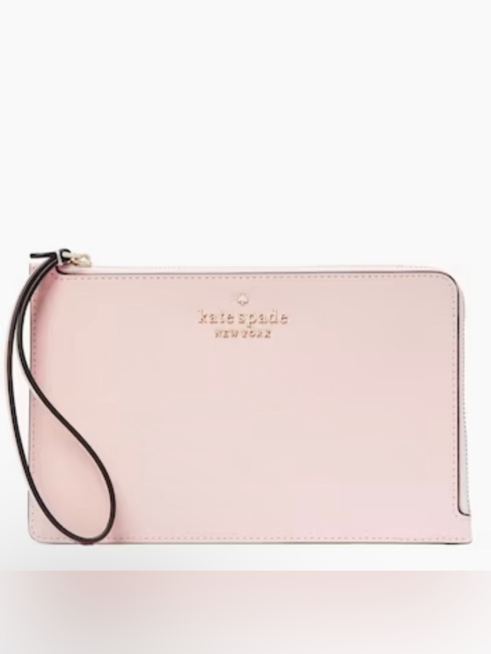 NWT ♠️ Kate Spade ♠️ Chalk Pink Staci Medium L Zip Wristlet